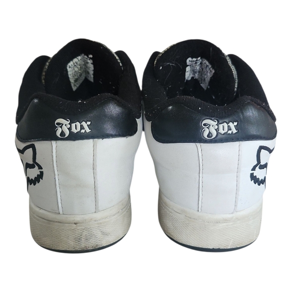 Fox Racing White Skate Sneakers Men’s 9.5 | BMX Moto Streetwear Shoes - Picture 5 of 8